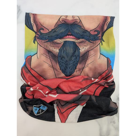 SA Co. Face shield, neck gaiter, sun mask face bandana cowboy 2-sided - Picture 1 of 5